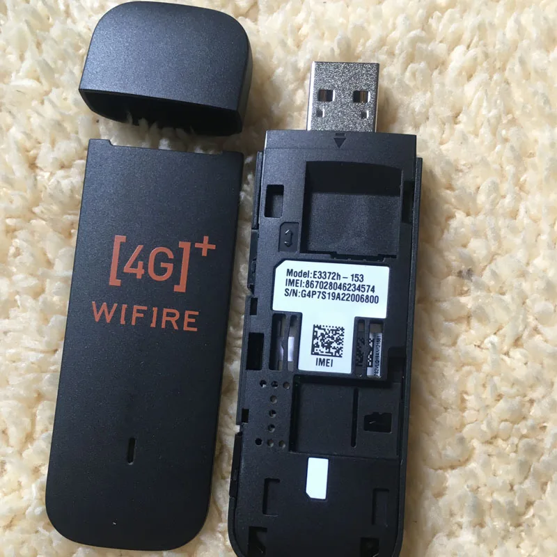 Новый Оригинальный разблокированный HUAWEI E3372 E3372-153 150 Мбит/с 4G LTE USB-модем с двумя