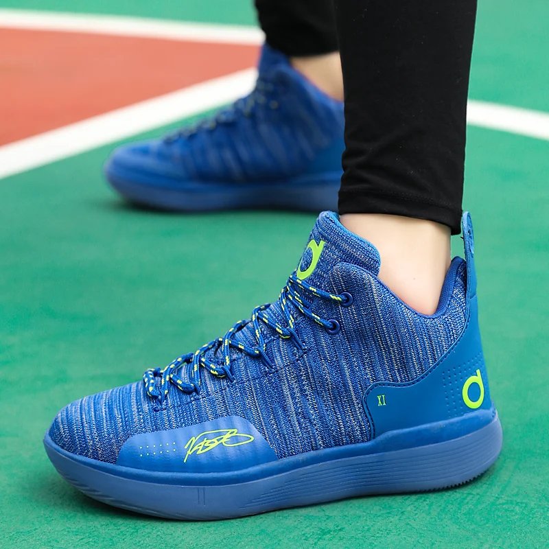 Мужская обувь Jordan для подростков Высокие сетчатые дышащие баскетбольные