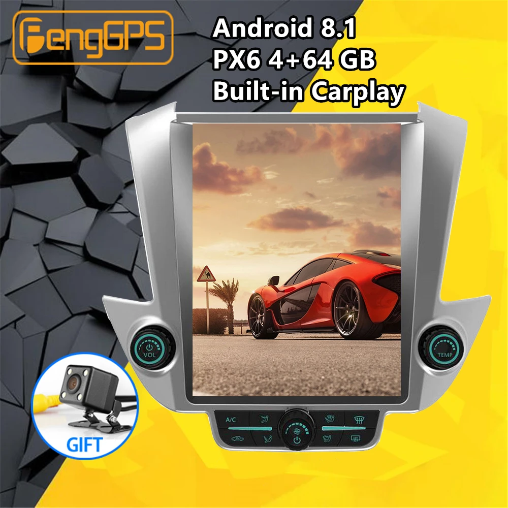 Экран Tesla Android px6 для GMC YUKON/Chevrolet Tahoe Suburban 2015 2018 автомобильный мультимедийный плеер