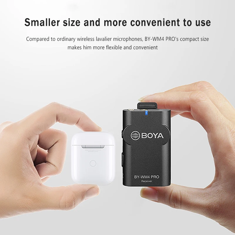 Boya BY WM4 Pro K1/K2/K3/K4/K5/K6 двухканальный 2 4G Беспроводной Студийный конденсаторный