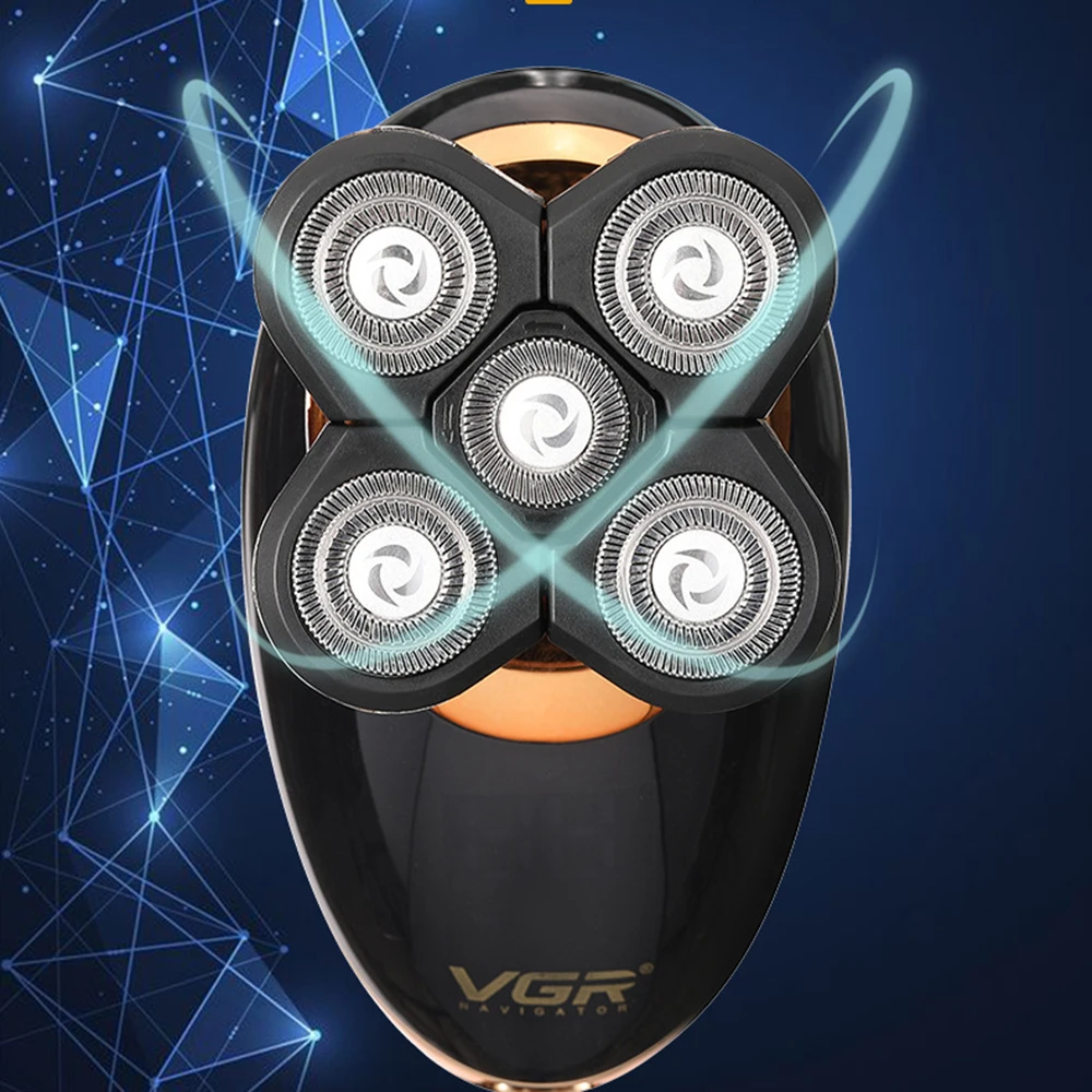 Электробритва с 5 головками перезаряжаемая Бритва для стрижки волос носа ушей