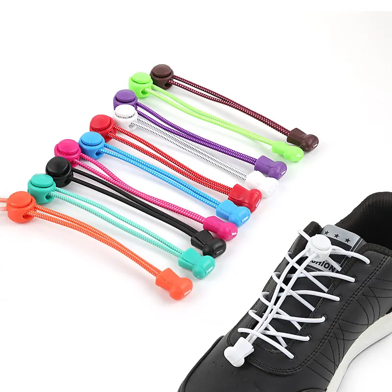 

UPAKME 1Pair Sneaker ShoeLaces Colorful And Fashionable Stretching Lock Lazy Laces No Washing And No Tying Shoestrings Unisex