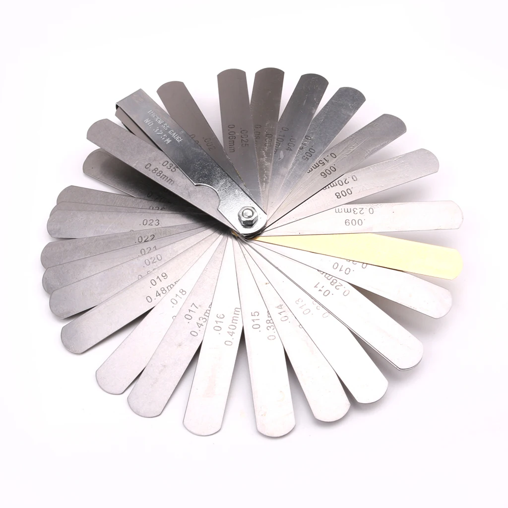 

Feeler Gauge Radius Gauge Ruler Guide Setup Measuring Luthier Tools