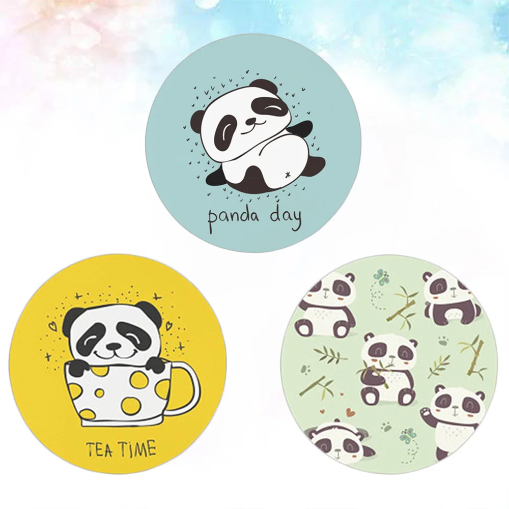 

3pcs Cartoon Pad Anti Protector Durable Cushion Round Mat Adorable Pad for Home Net Bar (No.1 No.2