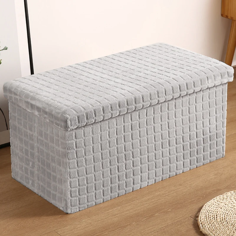 

Storage Box Stool Innovative Sofa Foot stool plush cover