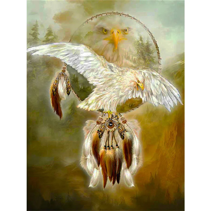 

Full Square/round Diamond Art Painting Kit Animal Eagle Needlework Diamond Embroidery Animal Handmade Home Decoration