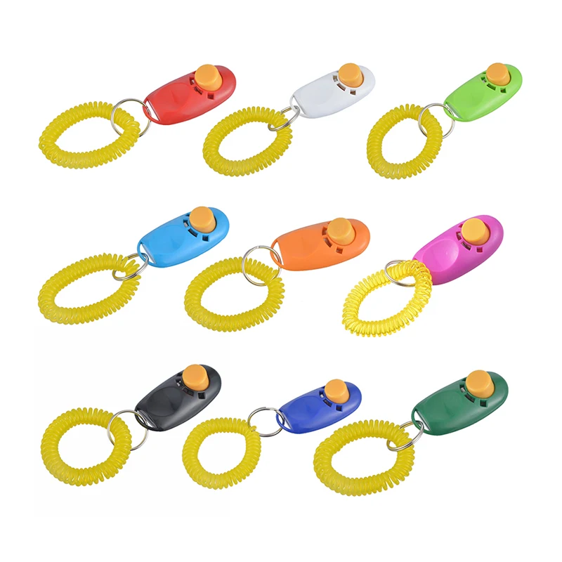 1 шт. тренировочный кликер для питомцев кошек и собак пластиковый тренажер