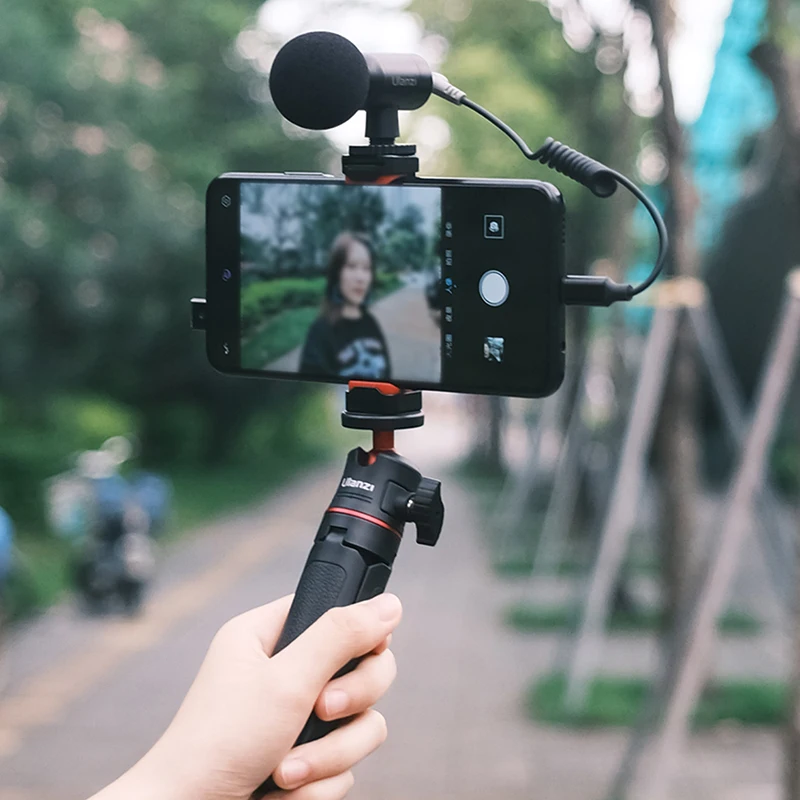 Ulanzi ST-19 Smartphone Cold Shoe Phone Mount Tripod for Microphone LED Light Vlog Live Youtube iPhone 11 12 | Электроника