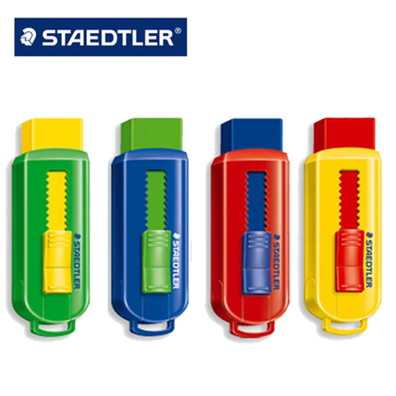 Цветной ластик карандаш STAEDTLER 525 PS1 4 шт. из ПВХ бесплатно для детей канцелярские