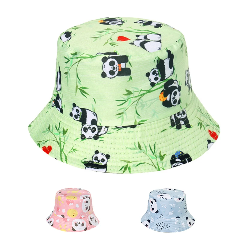 

lidafish Cartoon Panda Lovely Bucket Hat For Men Women Soft Casual Multicolor Panama Fisherman Caps