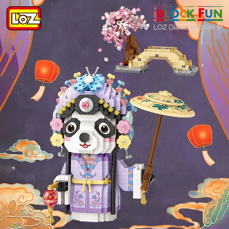 

LOZ Tsing Yi Panda Opera Series Micro-diamond Small Particle Assembled Building Blocks Adult Assembled Toys Peking Opera