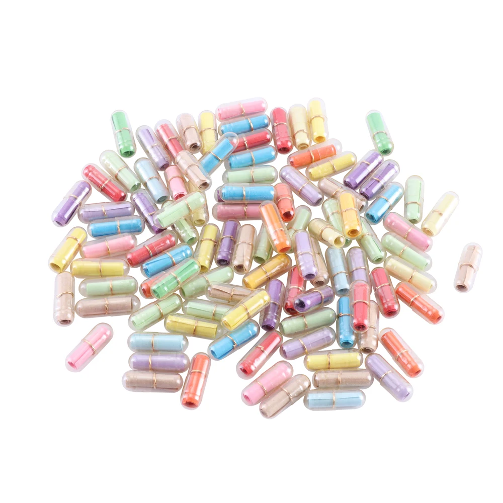 100% абсолютно новые 100 шт./лот таблетки для сообщений капсулы с надписью милые