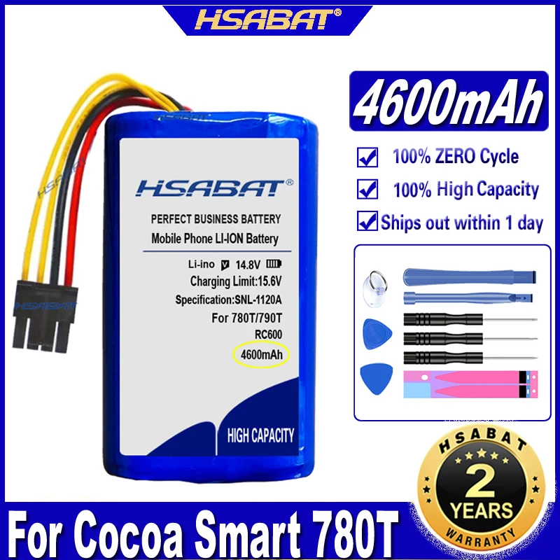 Аккумулятор HSABAT 780T 790T 4600 мАч для робота пылесоса Proscenic какао Smart Summer P1S P2S Jazz