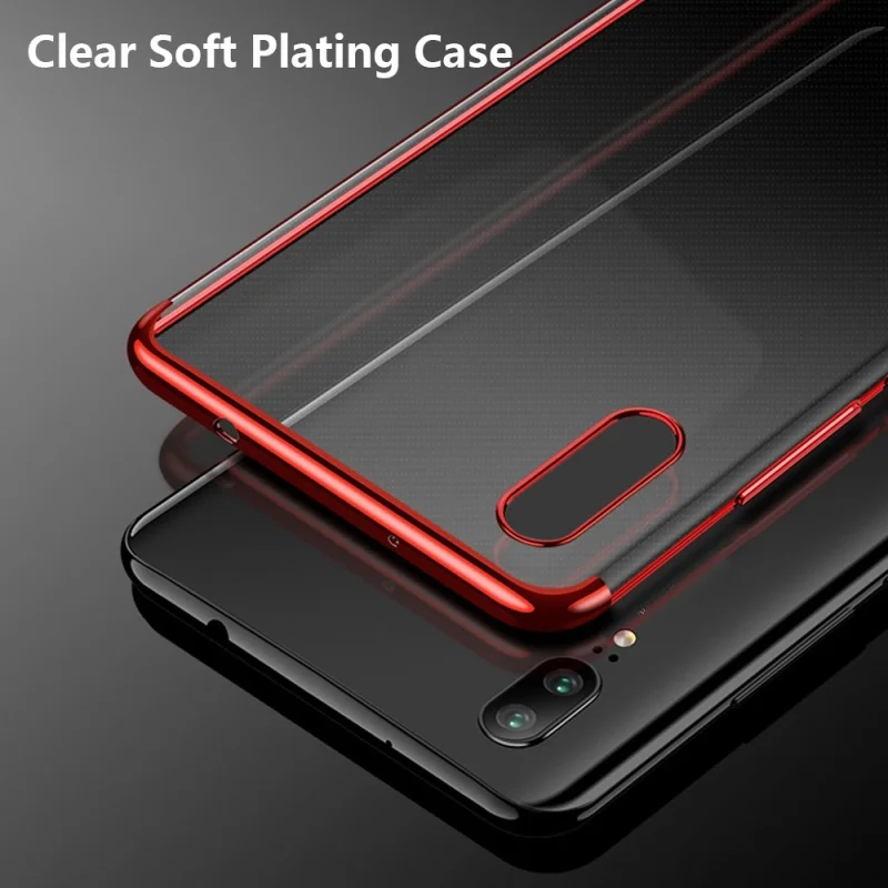 Luxury Plating Case for VIVO V17 Neo V15 Pro TPU Soft Silicone Clear Transparent Back Cover For Vivo New Phone |