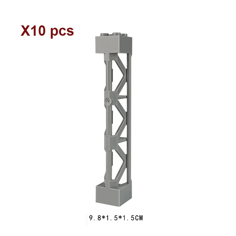 10pcs pillar lt grey Двухсторонняя 32*32 точки напольная опорная плита для маленького кирпича DIY строительное основание для блоков для башни Классические блоки фигурка игрушка - Цвет: 10pcs pillar lt grey