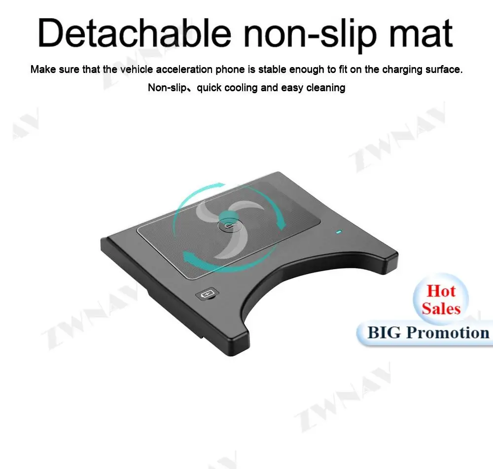 QI автомобильное беспроводное зарядное устройство Быстрая зарядка для Honda HR V XR 2017