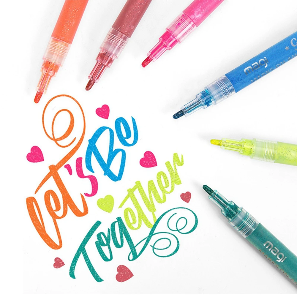 Для сверкающих маркеров акриловая краска маркеры набор ручек для раскрашивания