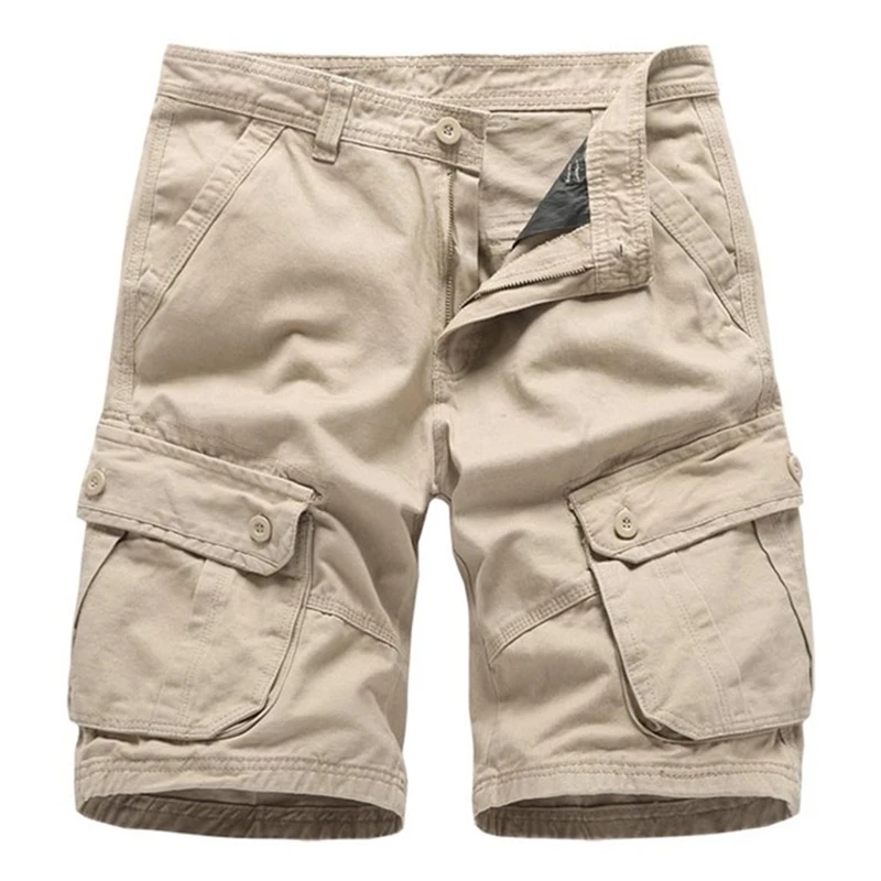 Шорты мужские хлопковые до колен повседневные спортивные короткие штаны в стиле