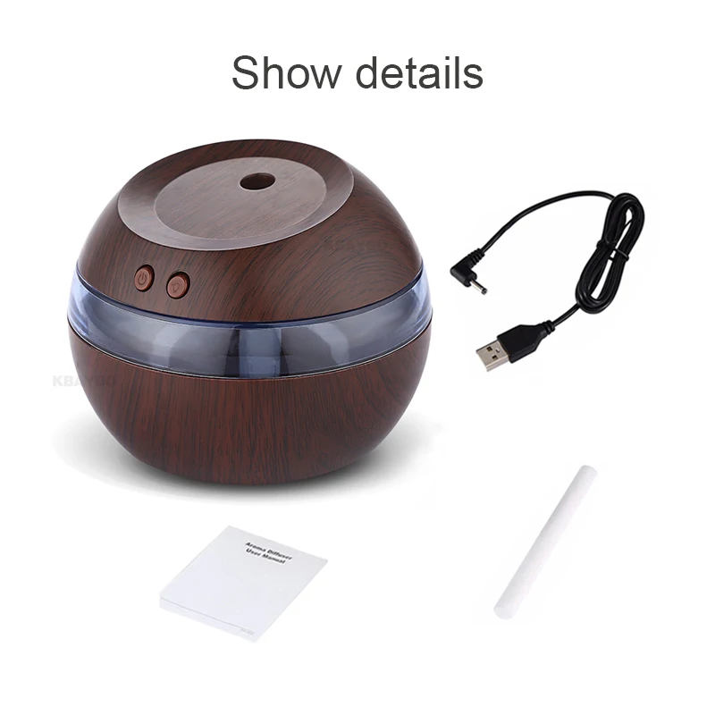 

290ml Mini Blue Backlight Humidifier Ultrasonic Humidifier Air Aroma Diffuser Mist Maker Essential Oil diffuser of Home and Car