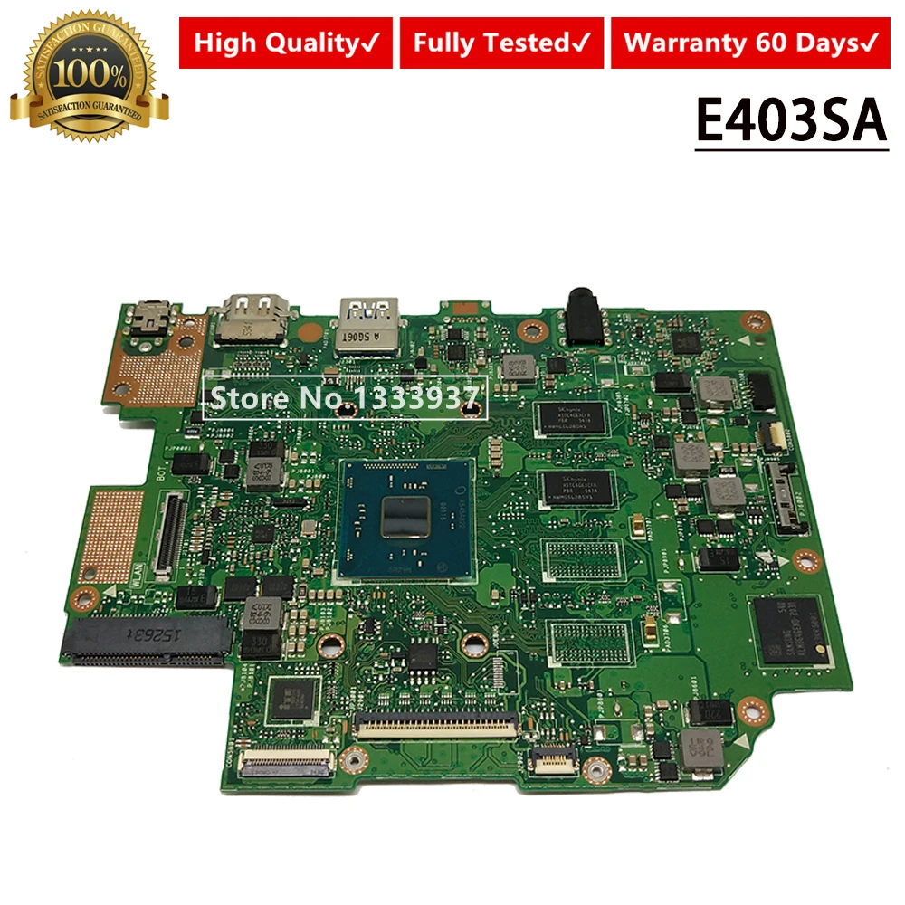 

For ASUS E403SA E403S mainboard 2.1 N3700 SR29H E403SA laptop motherboard card