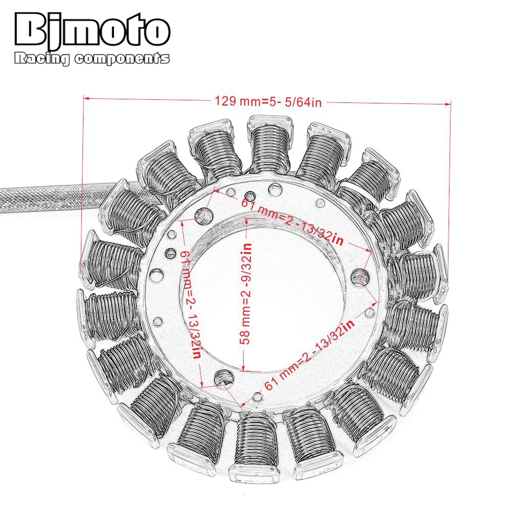 

Motorcycle 4XY-81410-02 Stator Coil For Yamaha XVZ1300CT (Royal Star Midnight Tour Deluxe/ Royal Star Tour Deluxe S) 2006-2009