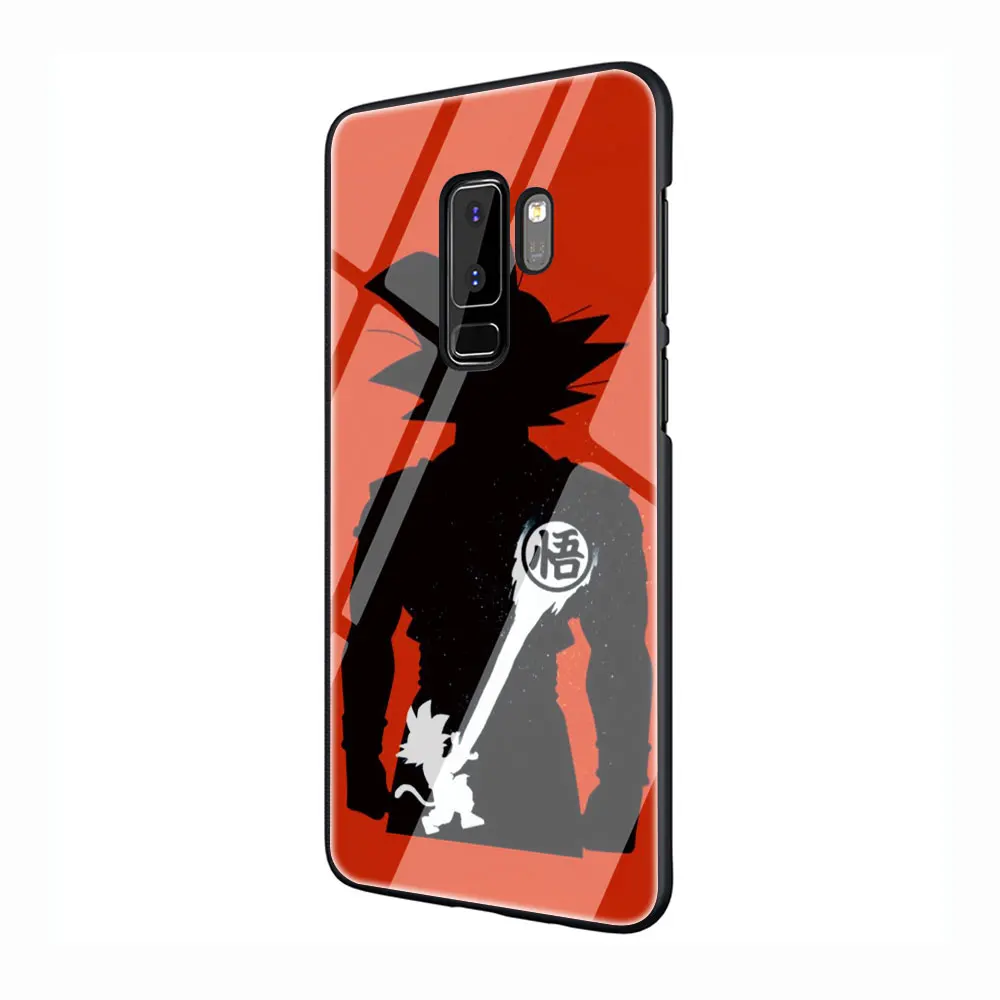 G7 Dragon Ball z Супер Братья Марио логотип закаленное Стекло TPU черный чехол для Galaxy S7 Edge S8 S9 S10 Plus, Note 8, 9, 10, A10 20 30 40 50 60 - Цвет: G7