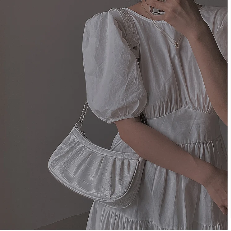

Fashion women messenger bag chain pu leather baguette crocodile grain female bag one shoulder cute bag summer h3698j