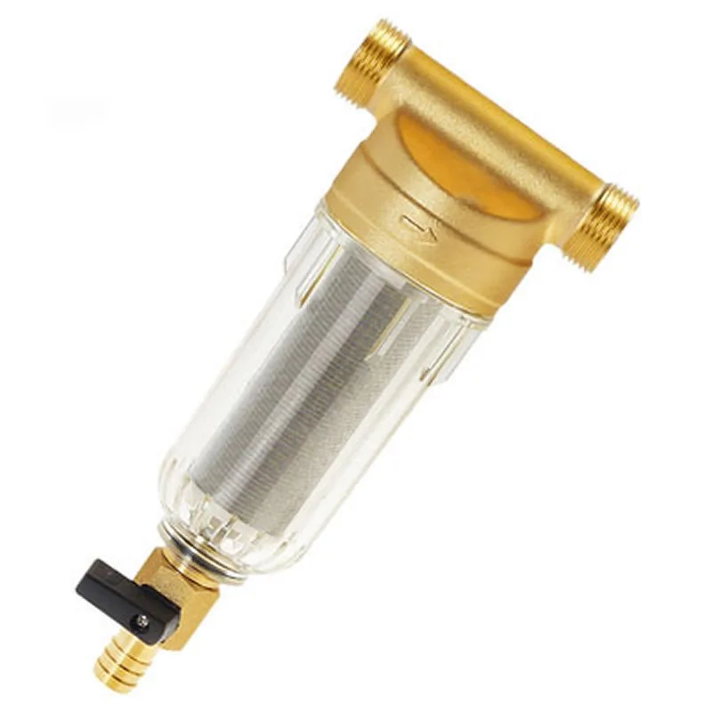 Система фильтров для воды 1 дюйм 3/4 Бытовая сетка спин вниз латунный клапан 5 16