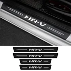 Наклейка на порог двери автомобиля, 4 шт., защита от царапин, для Honda HRV, HR V 2, 2016, 2017, 2018, 2019, 2020, 2021, наклейка с логотипом, аксессуары для тюнинга