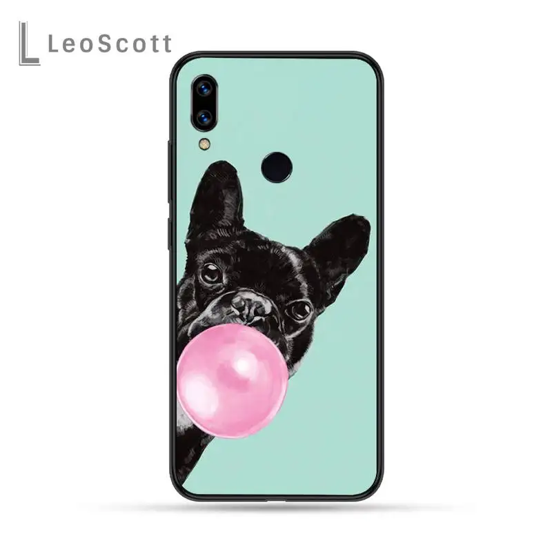 

Bulldog Phone Case For Xiaomi Redmi Note 4 4x 5 6 7 8 pro S2 PLUS 6A PRO