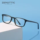 Прямоугольные очки ZENOTTIC в ацетатной оправе для мужчин, ретро оптические очки для близорукости, дальнозоркости, по рецепту, очки с защитой от сисветильник