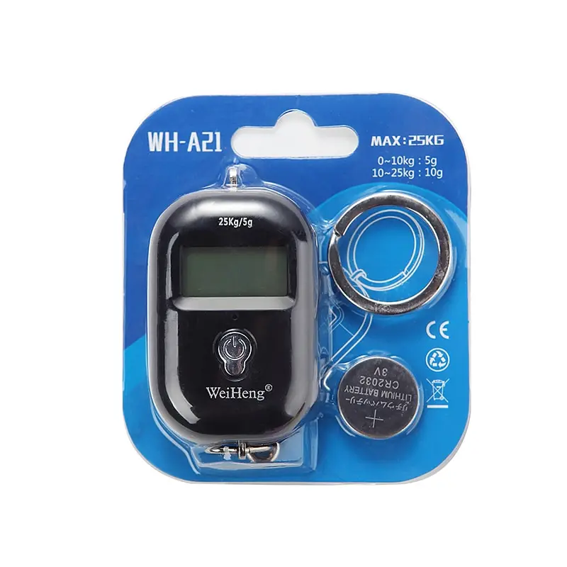 

Mini Digital Scale Portable Luggage Scale with LCD Display 25Kg/55Lb Electronic Scale Pocket KeyChain Weight Hook Kitchen Weight