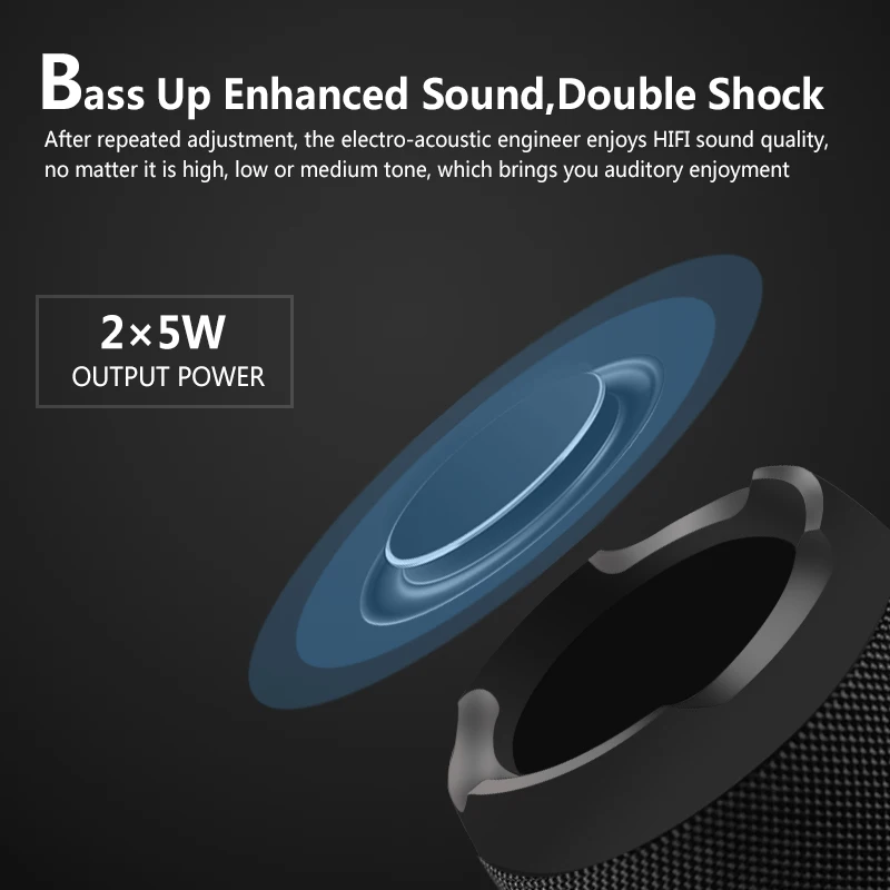 Переносная Bluetooth колонка E13 Mini беспроводная стереоколонка для телефона радио