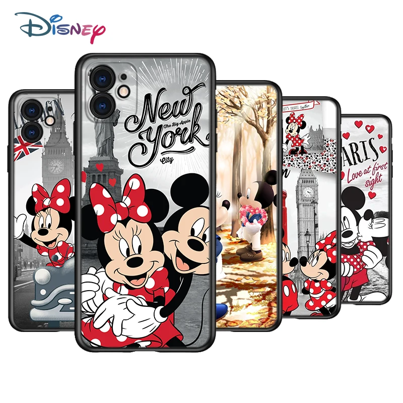 

Mickey Minne Have Fun Cover Phone Case For Apple iPhone 14 13 12 11 Pro Max Mini XS Max X XR 7 8 Plus 5S Silicone Black Shell