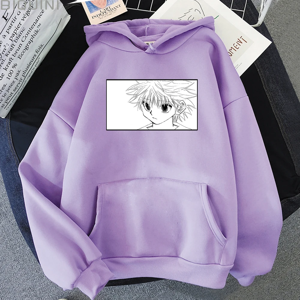 Толстовка женская с капюшоном Hunter X милый свитшот в стиле аниме модный топ