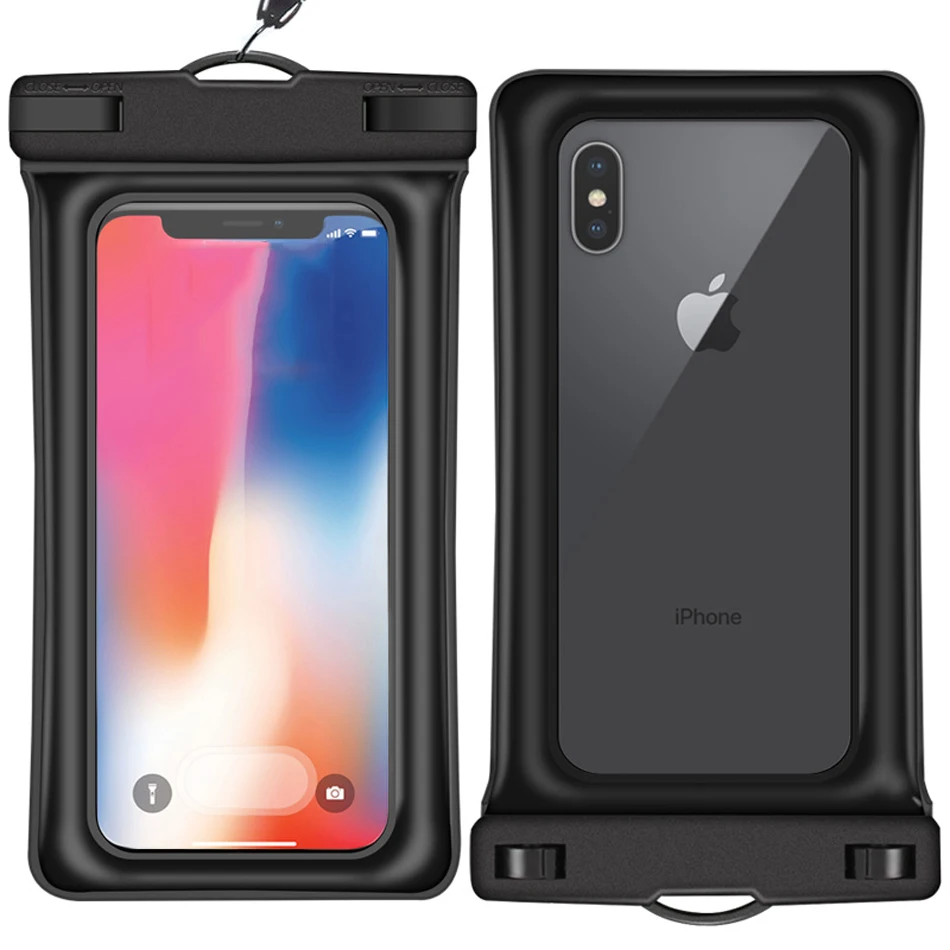 Роскошный Водонепроницаемый чехол с полным обзором для iPhone 11 Pro Max X 7 прозрачная