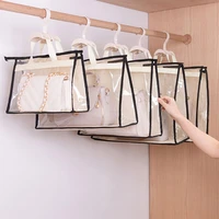transparent travel organizer breathable purse storage mesh bag transparent hanging toiletry storage pouch for women bag