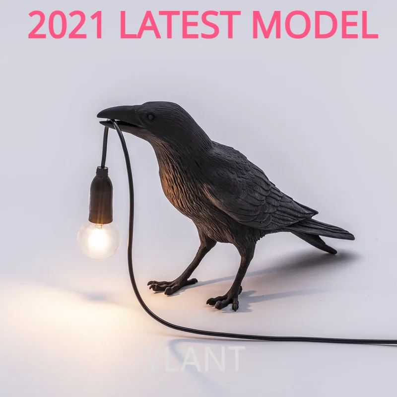 

Bird Table Lamp Italian Seletti light Bird Led Desk lamp Lucky bird Living Room Bedroom Bedside Raven lamp Home Decor Fixtures