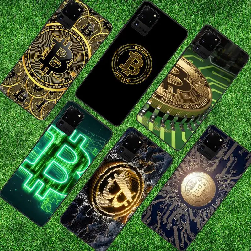 

Money Rich Bitcoin Phone Case For Samsung S8 S9 S10e S20 PLUS Note 20 Ultra Coque Cover