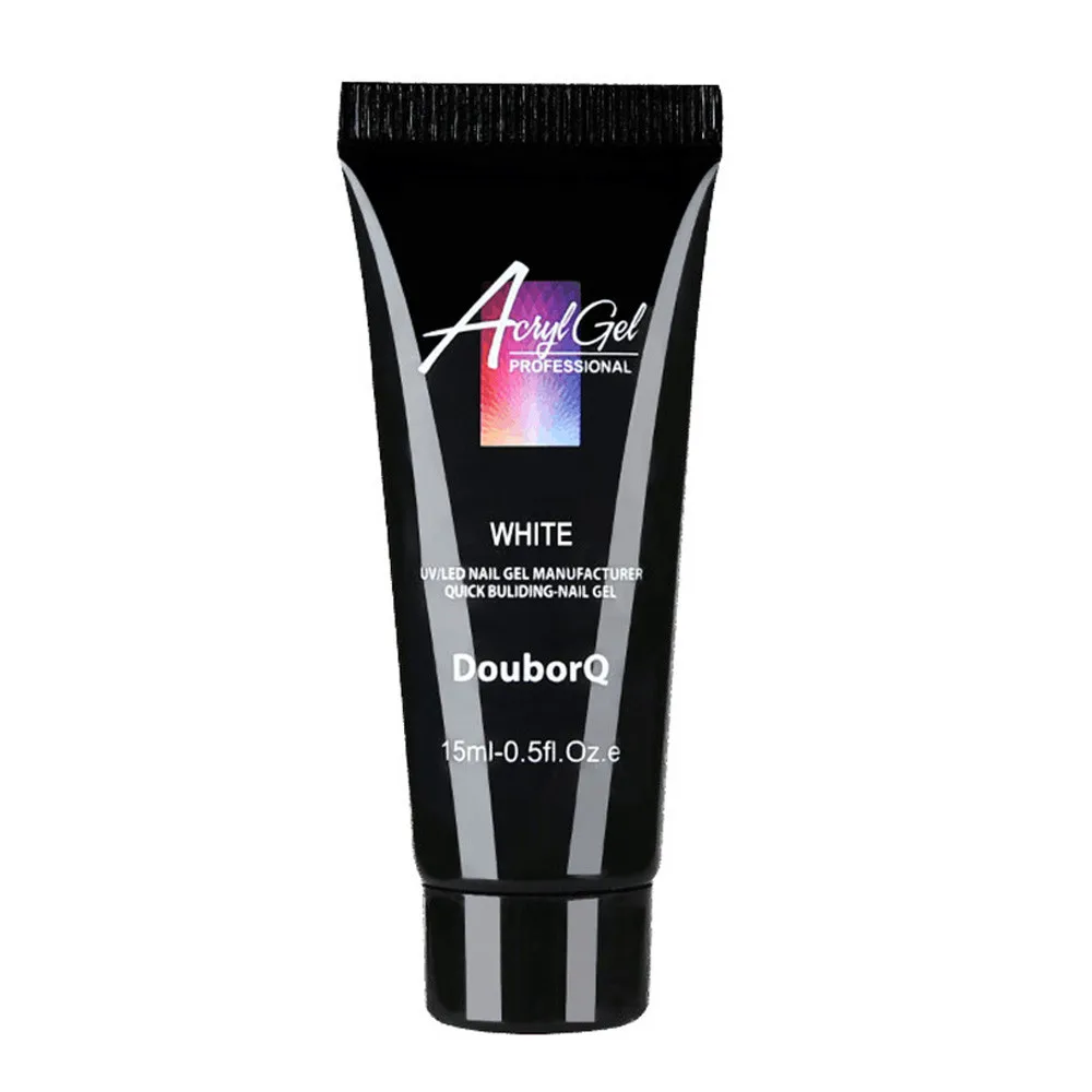 15 мл Быстрый Лак для ногтей УФ-гель Стекловолокна Поли гель прочного пилка с