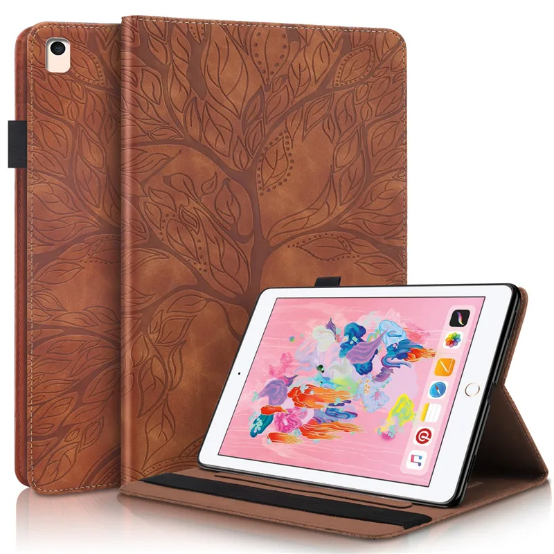 

3D Tree Embossed for iPad 9.7 2017 2018 Air 2 Air 1 5th 6th Generation Case Tablet Cover Funda for iPad Pro 9 7 Case Cover