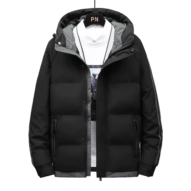 

Men's two bar coat cotton padded jacket new down cotton padded jacket in 2021 thickened winter clothes