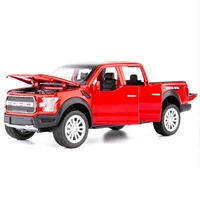 hot scale 132 wheels diecast car ford ranger raptor pickup truck metal model with light sound pull back vehicle alloy toys