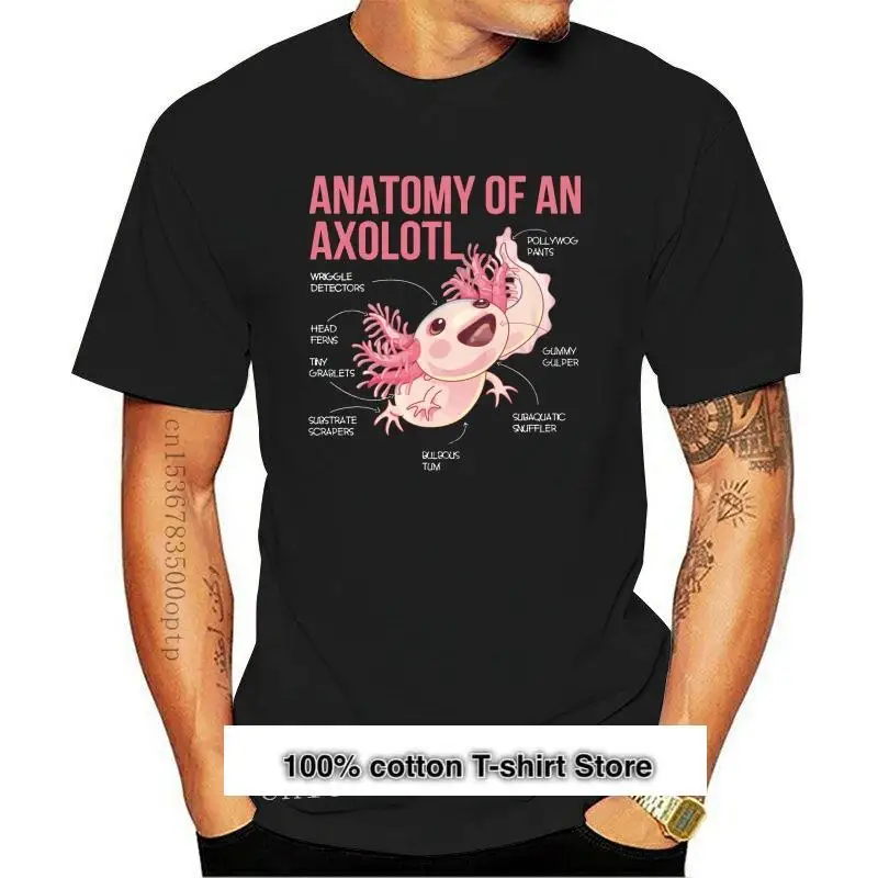 

Camiseta de ANATOMY OF AN AXOLOTL para hombre y mujer, ropa para Parte Superior Femenina, nueva