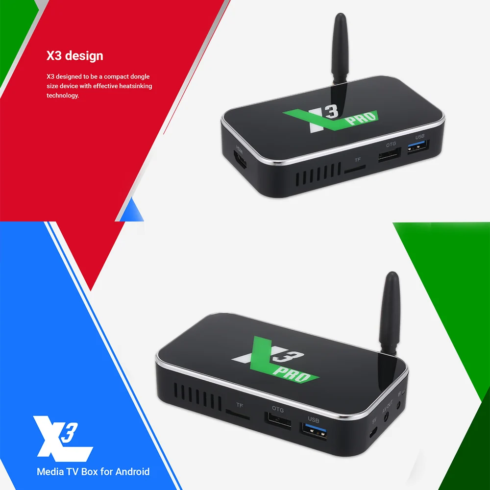 ТВ приставка X3 PRO 4 + 32 ГБ Android 9 0 четырехъядерный процессор S905X3 64 битный чипсет