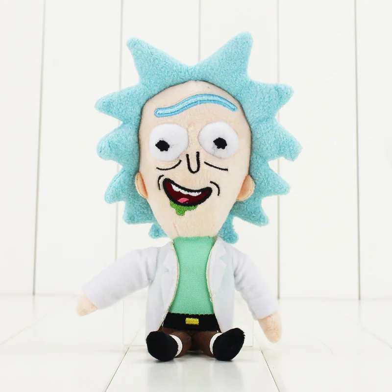 Laugh Q версия Рик и Морти плюшевые игрушки г-н Meeseeks Рик Санчес Мягкая кукла подарок на день рождения - Цвет: Laugh
