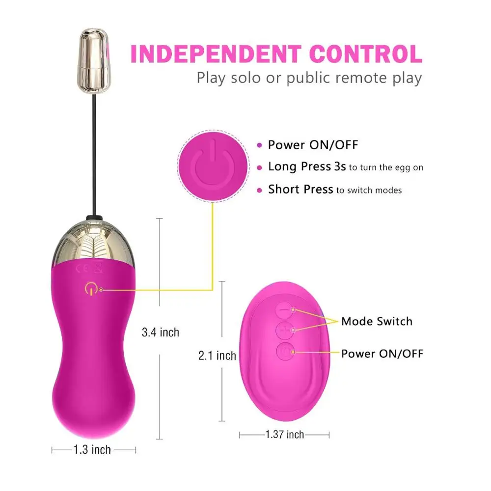 G-Spot Vibrator egg Sexy Slave Waterproof 10 speed Rechargeable Wireless Remote Bullet product For Women Sex Toys kegel | Красота и