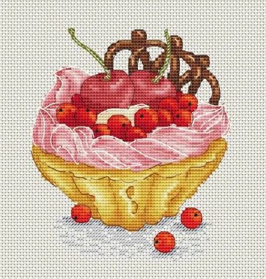 Набор для вышивки крестом Аватар мыши хлопок RS мороженое с вишней|Упаковка| |