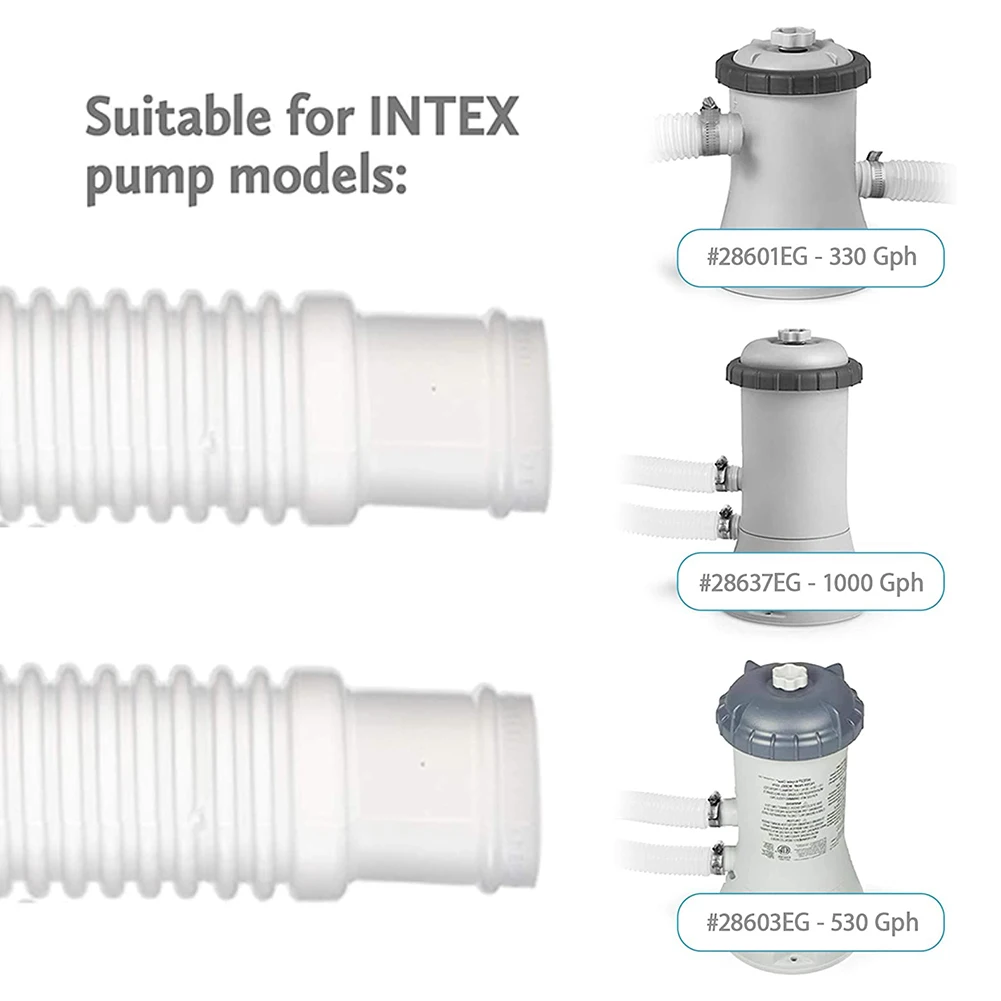 Насос для фильтров бассейна шланг 1 5 м металлический аксессуар шланга Intex + зажим