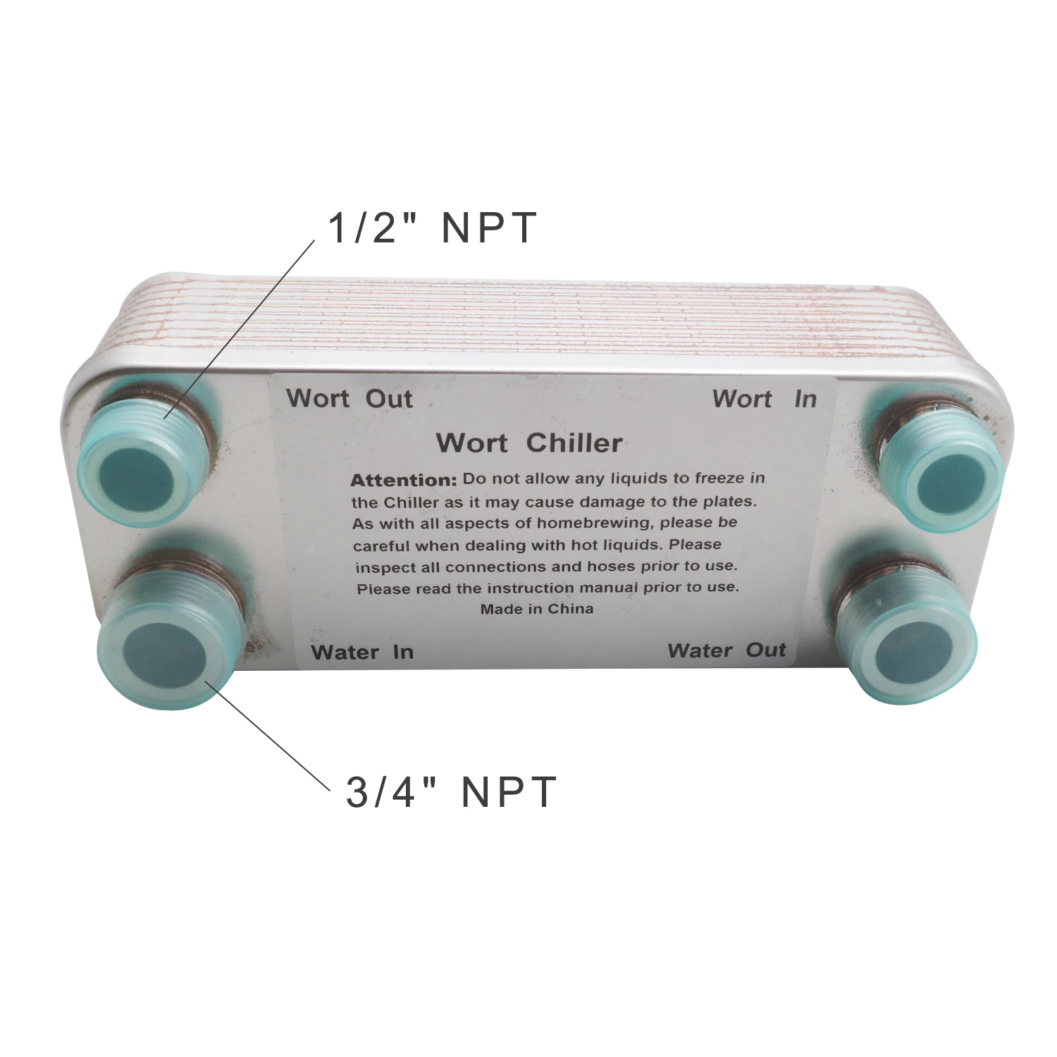 Пластинчатый теплообменник из нержавеющей пластины сусла Чиллер Новый 30 pla Homebrew